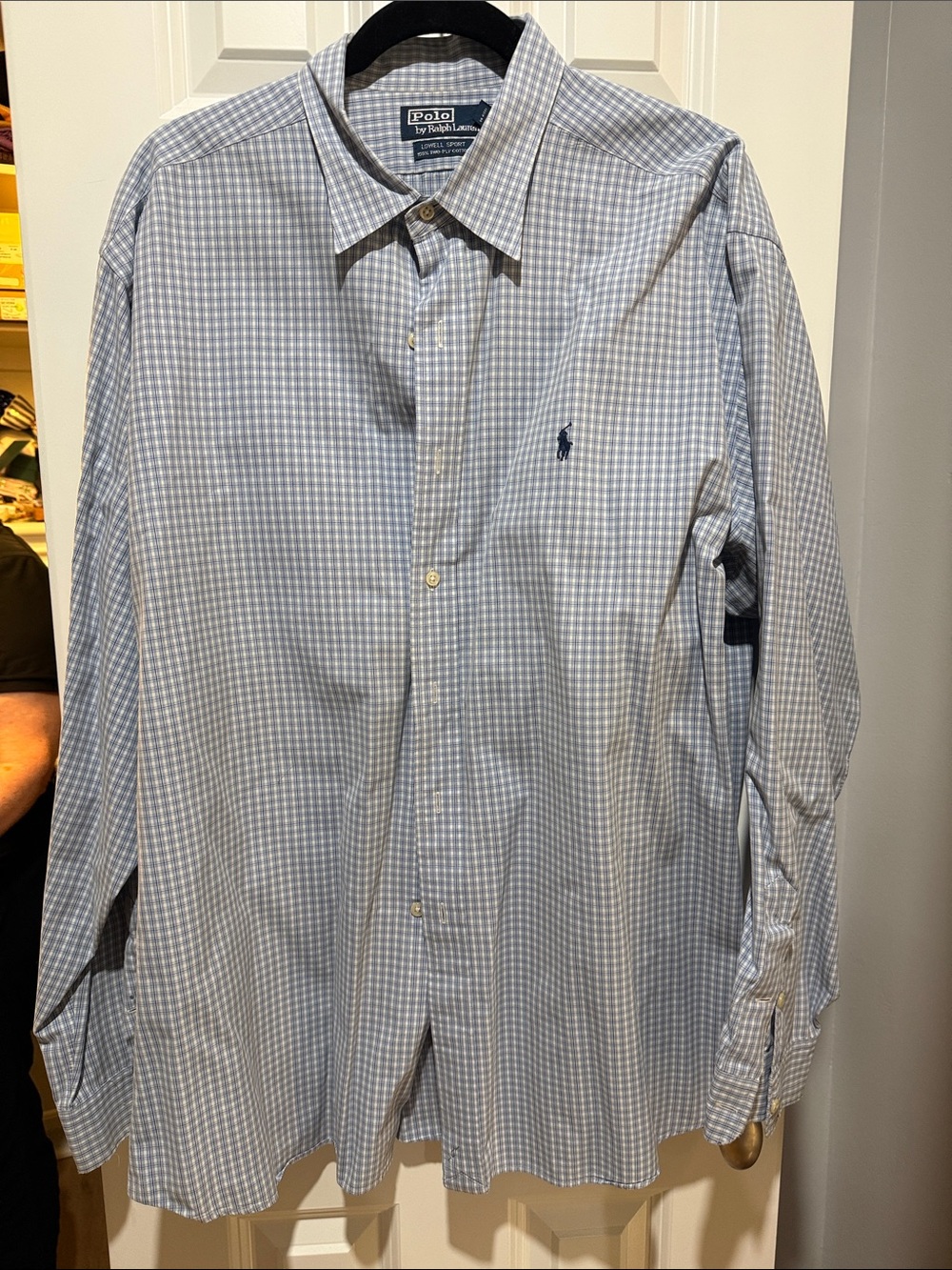 Polo by Ralph Lauren Light Blue Gingham Dress Shirt